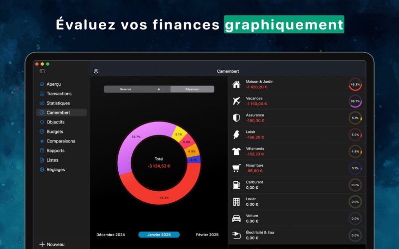 Screenshot #2 pour MoneyStats Pro