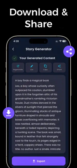 Ai Story Generator & Writer. screenshot 4