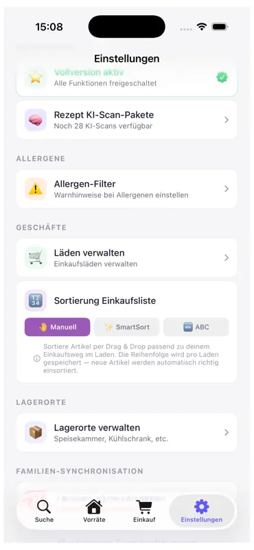 Einkaufsliste + Vorrat screenshot 9 of 9