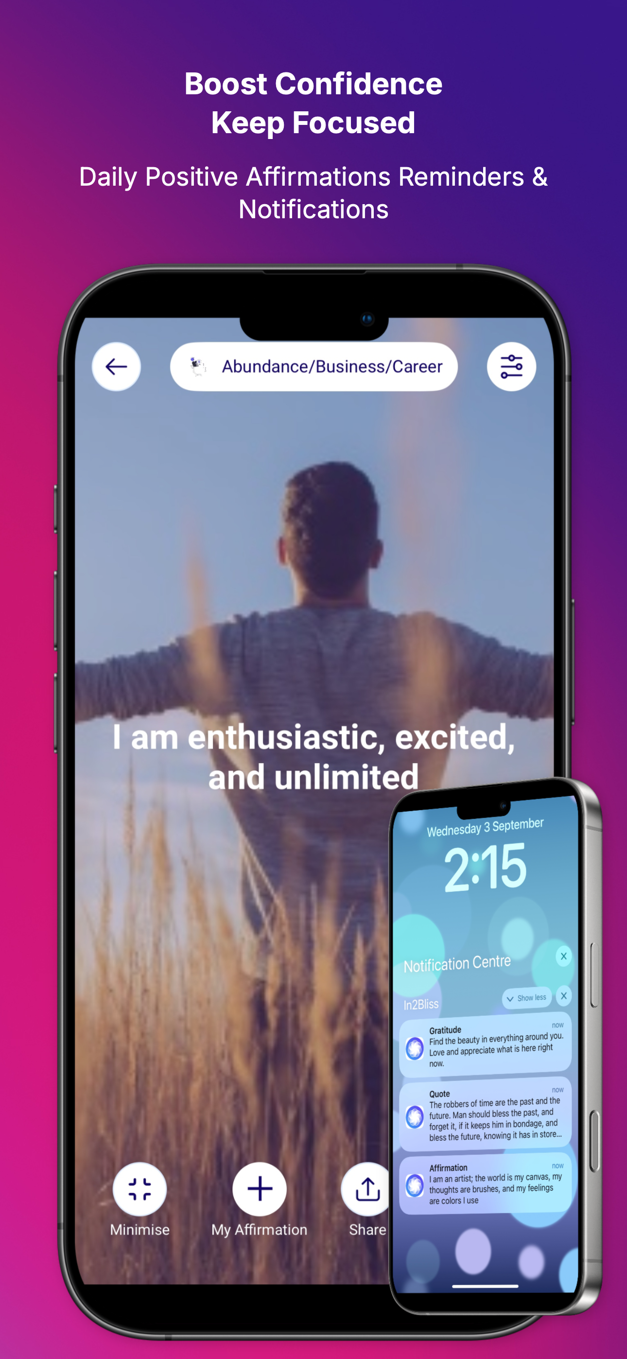In2Bliss. Affirm & Meditate