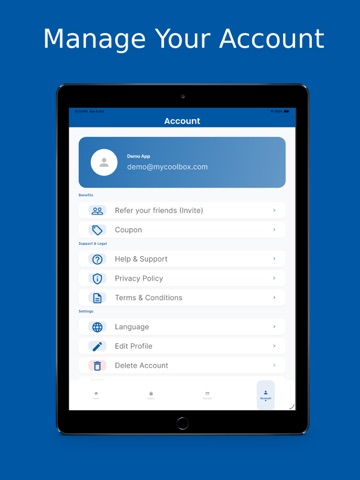 MyCoolBox iPad screenshot