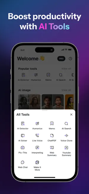 Monica AI: Ultimate AI Assist iPhone screenshot 5