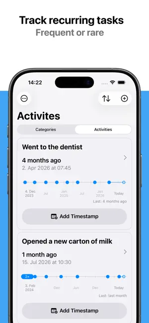 Timestamp - Event Activity Log screenshot 2