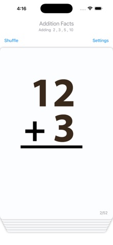 Deck of Addition Cards screenshot 4