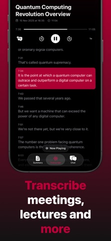 Whisperer AI: Notes & Recorder iPhone screenshot