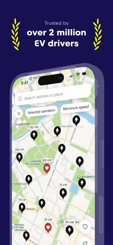 Plugsurfing — EV charging app screenshot 2