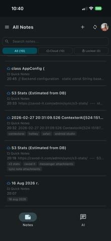 ContextorAI - AI for Notes Screenshot 1 of 6