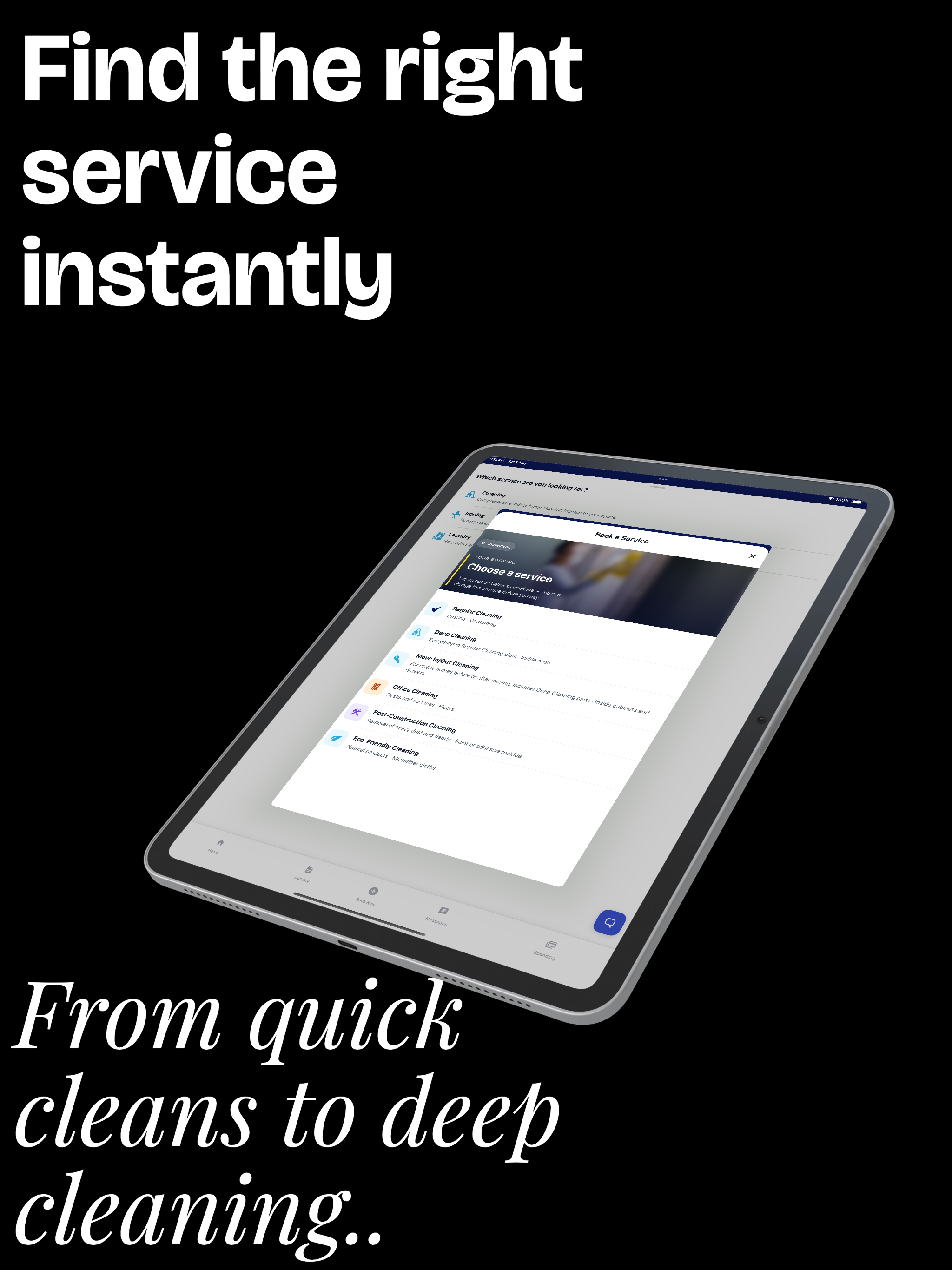 Instaclean: Verified Cleaners
