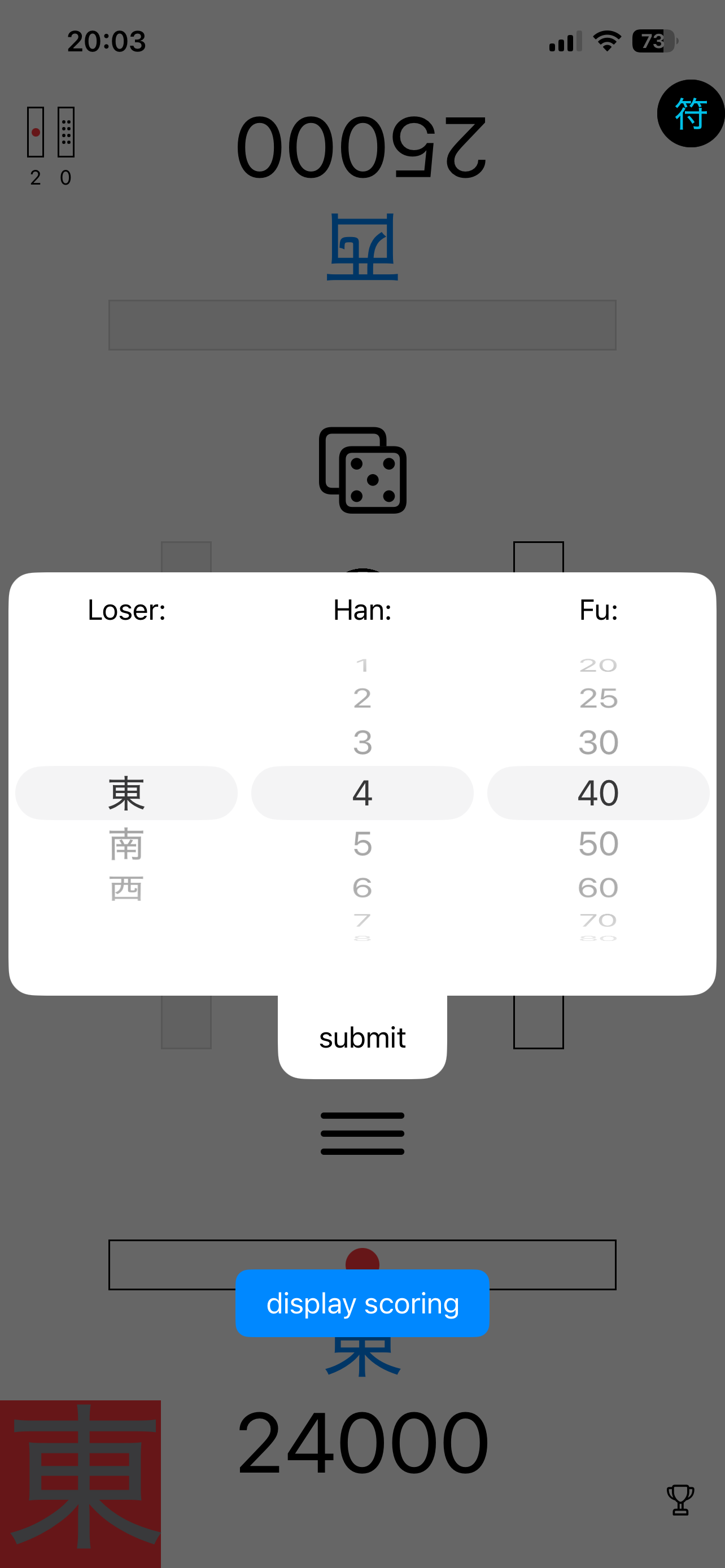 Riichi Score