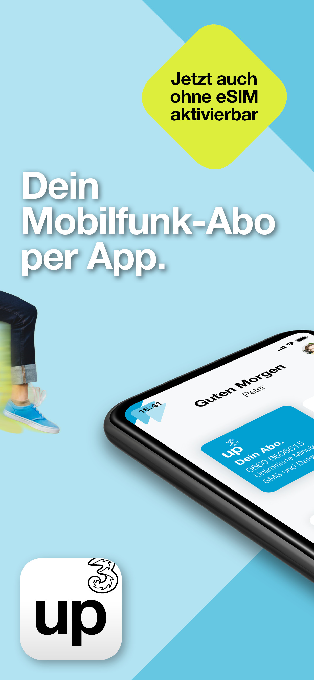 up von Drei Mobilfunk
