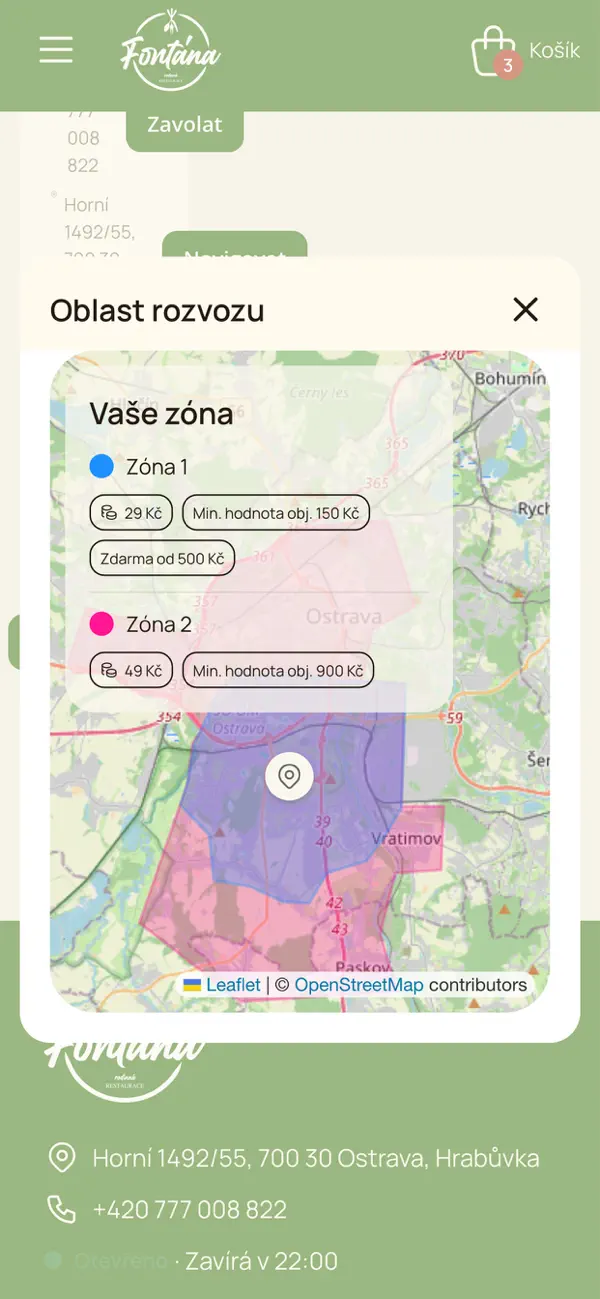 Screenshot #1 pour Pizzerie Fontána