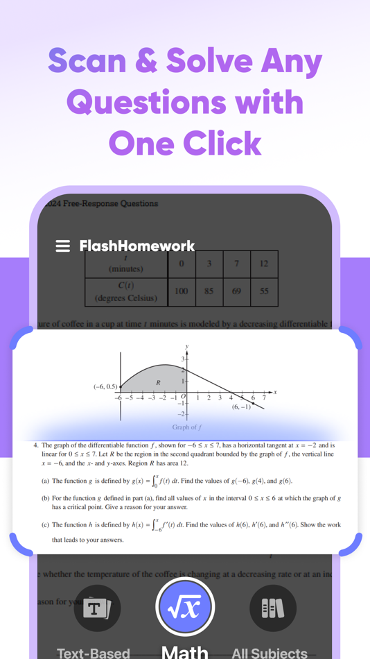 #1. FlashHomework - AI Math Tutor (iOS) 来自: NAVIEMU PTE. LTD