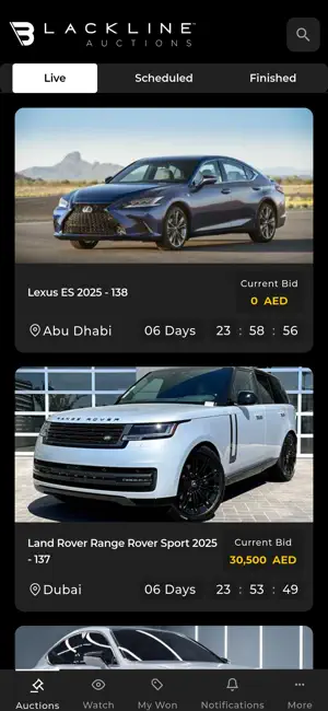 Blackline Auctions screenshot 2