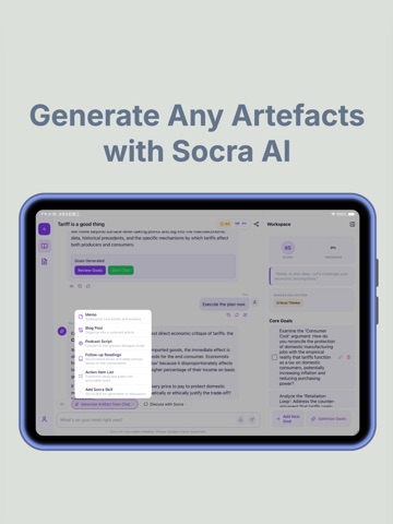 SocraDraft - AI Draft & Create iPad screenshot