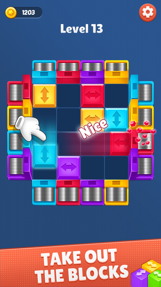 #1. Color Block Away: Block Jam 3d (iOS) โดย: Bhavana Ponkiya