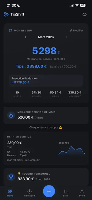 TipShift screenshot 1