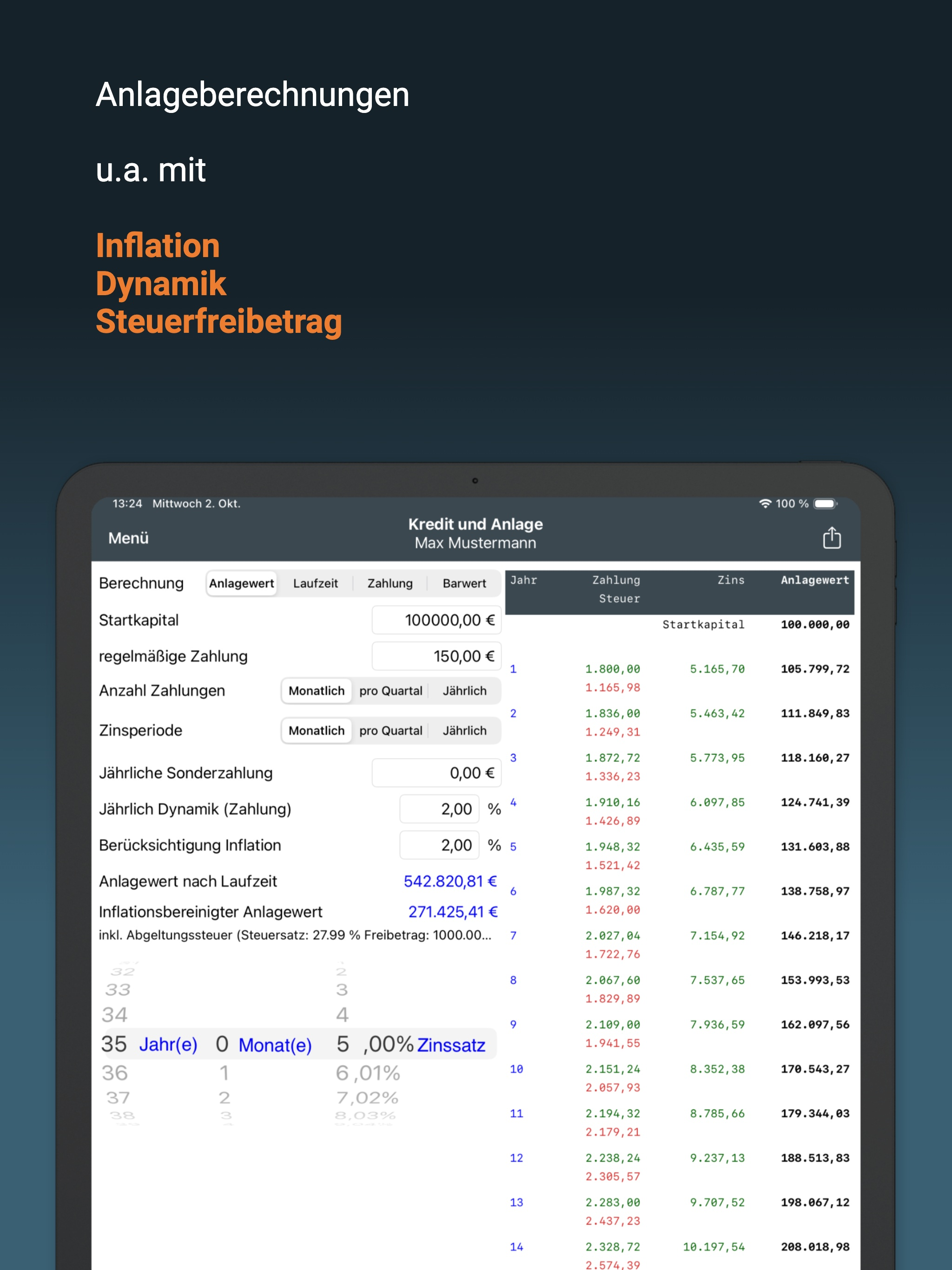 Kredit und Anlage screenshot 5
