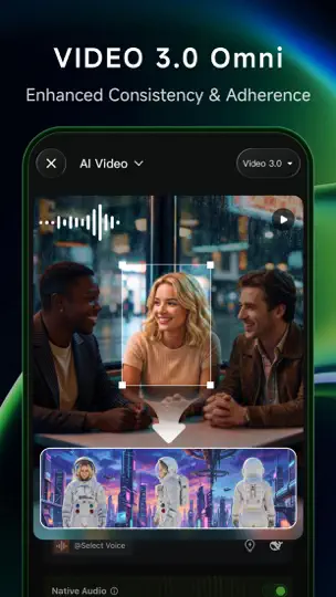 Captura de pantalla de Kling AI: AI Image&Video Maker en iPhone 4