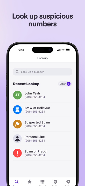 Hiya: Spam Blocker Screenshot