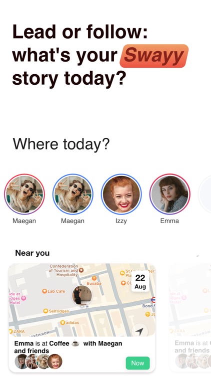 Swayy friends to your location screenshot-5