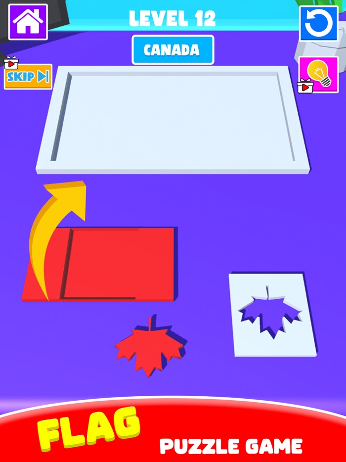 Flag Painting Puzzle Game 3D