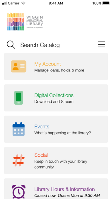 Screenshot #1 pour Wiggin Memorial Library