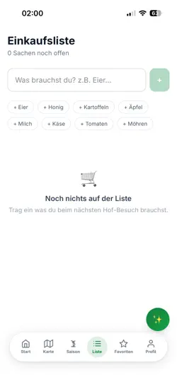 Screenshot von Mein Hof App auf dem iPhone 6