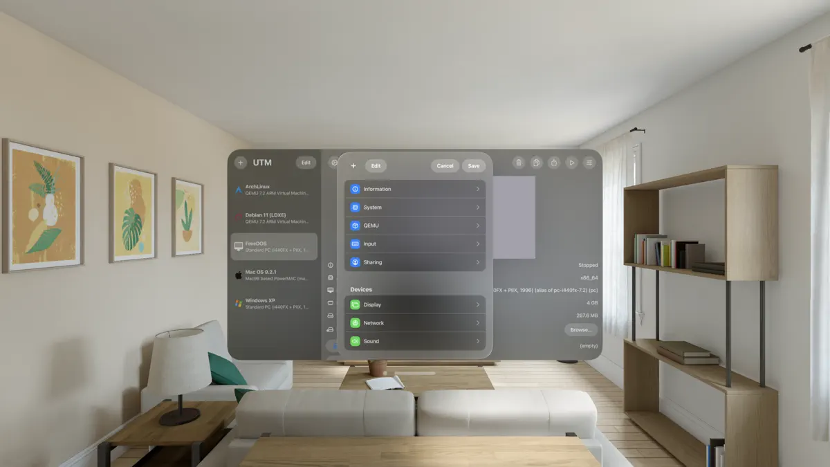UTM SE: Retro PC emulator screenshot 7