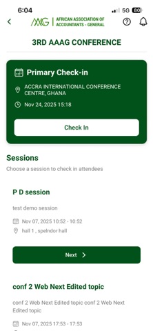 AAAG Events screenshot
