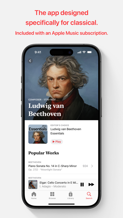 Apple Music Classical Screenshot 1 - AppWisp.com Apple Music Classical Screenshot 1 - AppWisp.com