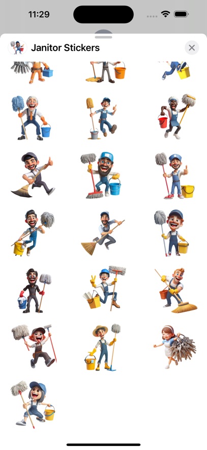 Janitor Stickers