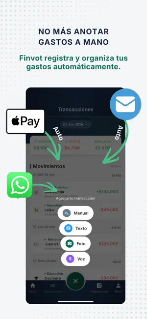 Finanzas Personales IA: Finvot screenshot 2
