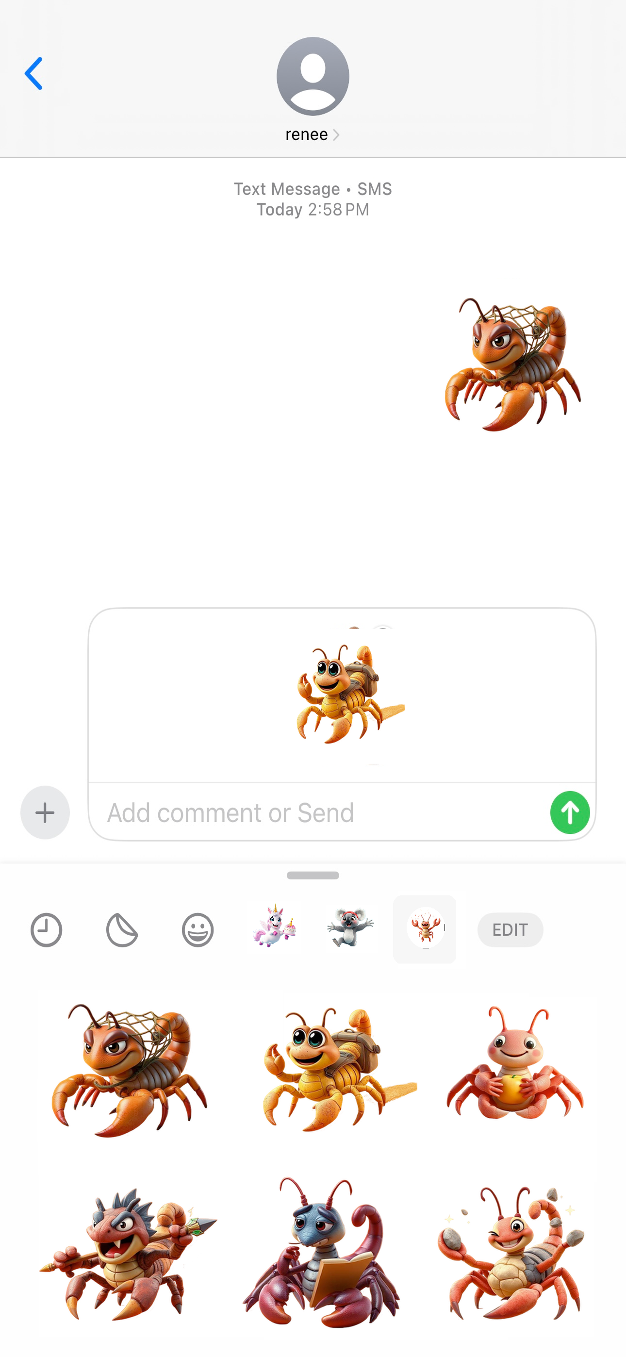 Desert Scorpion Stickers