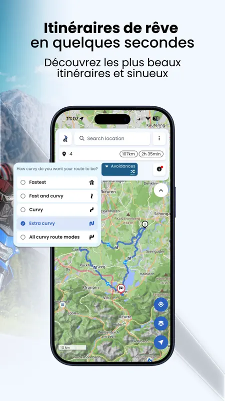 Kurviger navigation moto screenshot 2 of 10