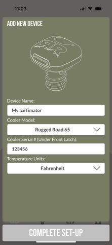 Icetimator Smart Drain Plug iPhone screenshot