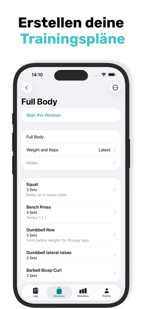 RepCount - Trainingstagebuch‑App screenshot 4