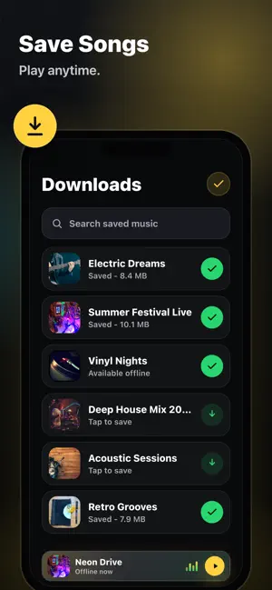 Melvio - Offline Music Player screenshot 2