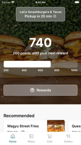 LaCo Smashburgers & Tacos app screenshot