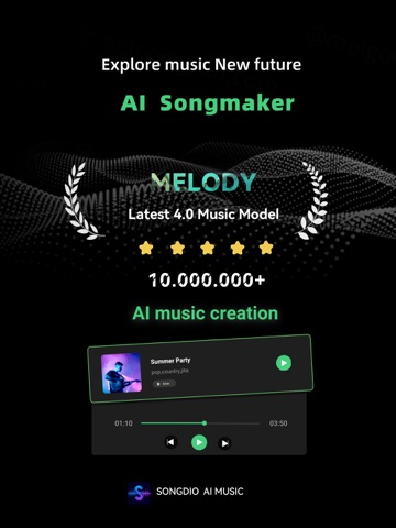 Songdio - AI Music Video Maker iPad screenshot