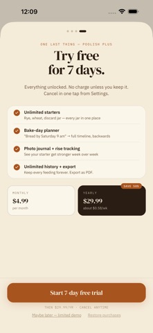 Poolish - Sourdough Tracker screenshot