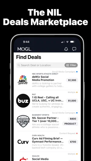 MOGL - NIL Deals Marketplace screenshot 1