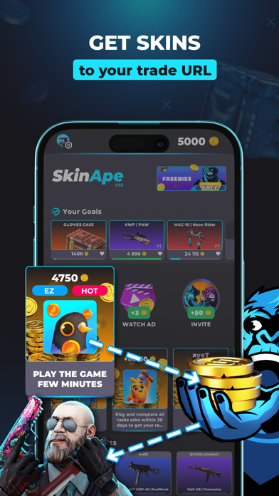 Skin Ape CSGO: CS Skins, Cases Screenshot 4 - AppWisp.com Skin Ape CSGO: CS Skins, Cases Screenshot 4 - AppWisp.com