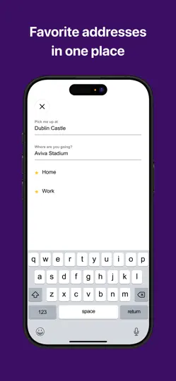Screenshot von CABI Taxi App auf dem iPhone 2