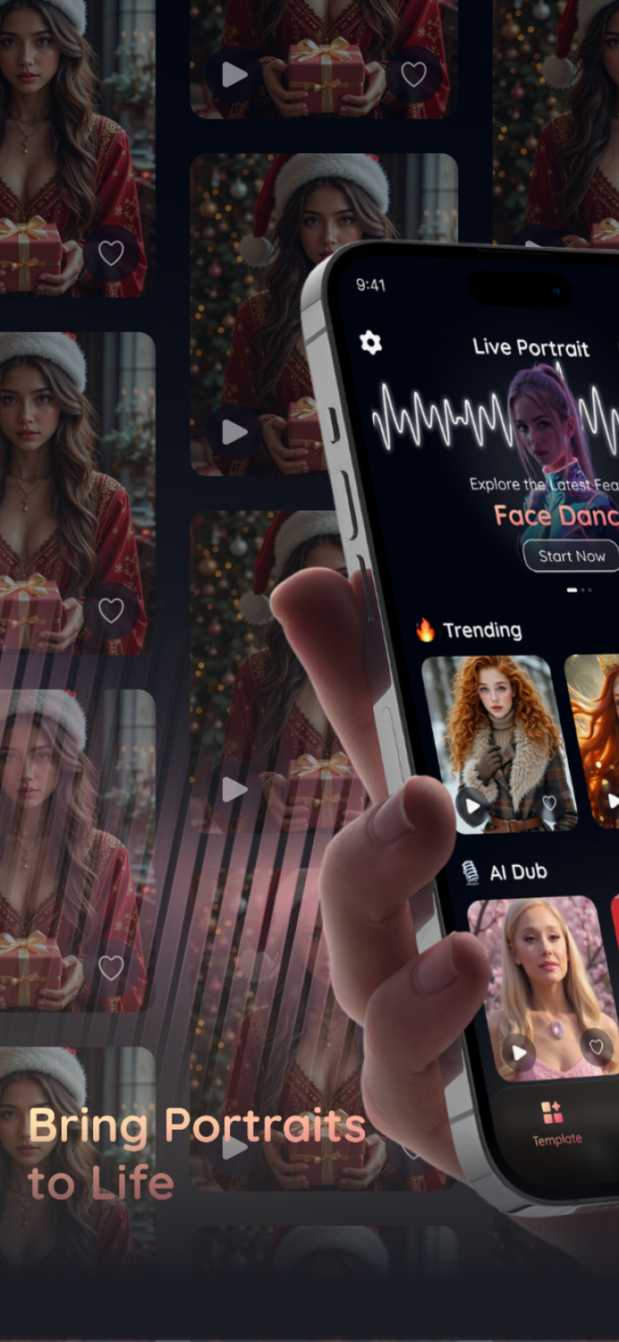 Live Portrait AI Face Dance