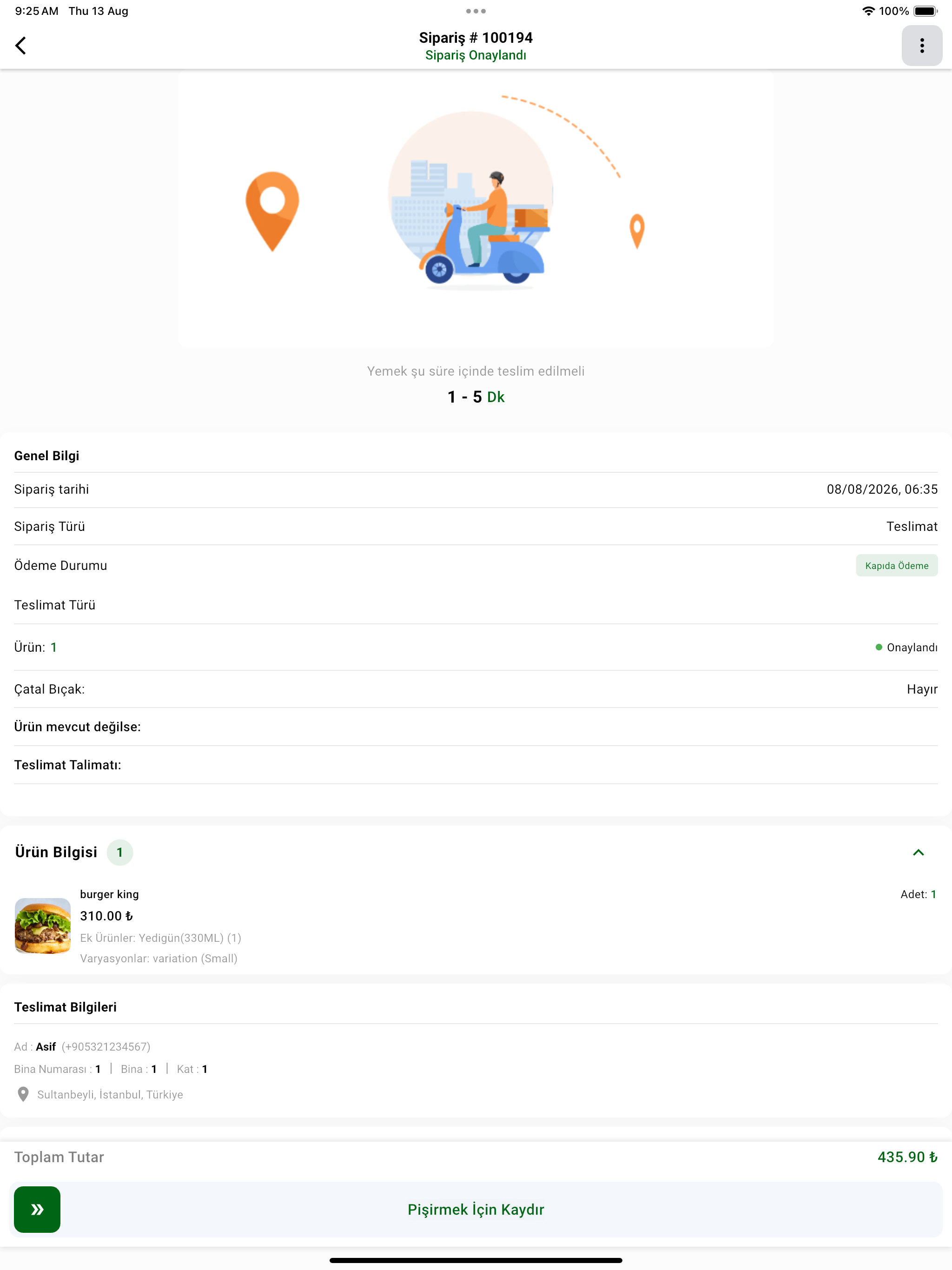 Yemekbak Restoran screenshot 8