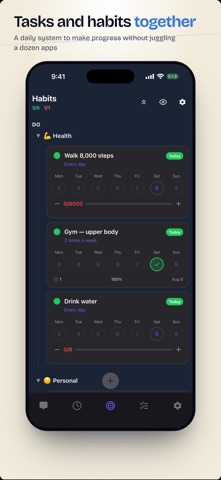 2brain: Tasks, Habits & AI Screenshot 2 of 6