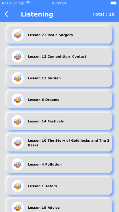 English Vocabulary Learning Screenshot
