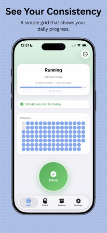 OneHabit iPhone screenshot