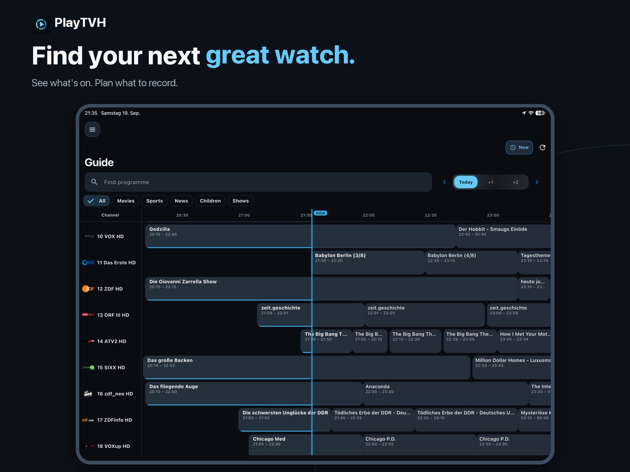 Screenshot 6 of PlayTVH for TVHeadend