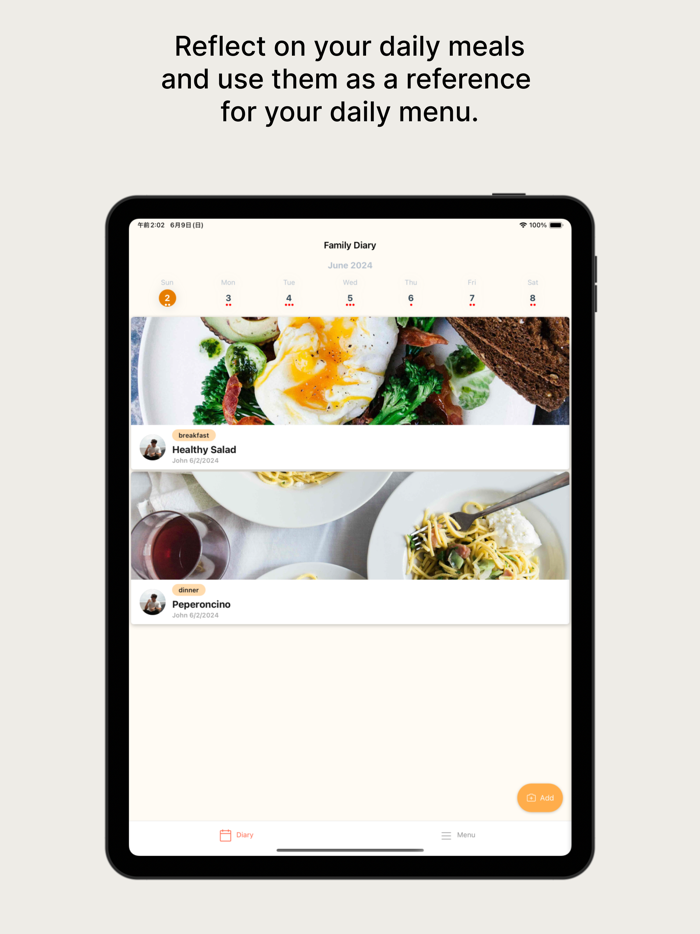 Dish Diary Connect with Food